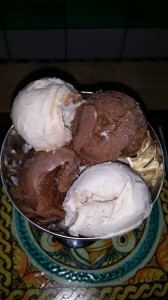 gelato al cioccolato fondente